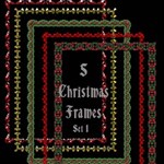 5 Christmas Frames - Set 1