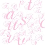 Love Pink  Alphabets 