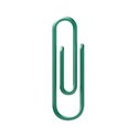 green paper clip