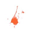 orange paint splat