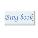 Brag book sticker