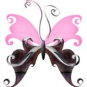 A s butterfly pinkCupcake