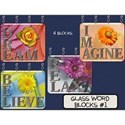 Glass Word Blocks #1 