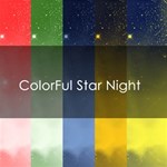 Colorful Star NIght Background