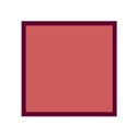 frame square  deep pink