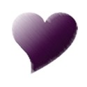 dark purple heart