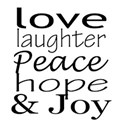 love laughter peace