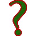 TCasey Green on Red Symbol Question Mark