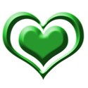 green heart button