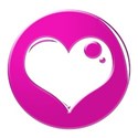 pink circle heart
