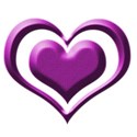purple heart button