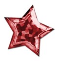 star glitter red