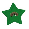 0 button star green string