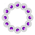 circle daisy 01 purple