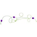 string beads 01 purple