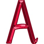 Shiny Red Alphabet