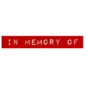 word in memory of