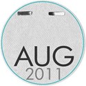 Circle date tag AUG