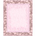 pink card size paper rose frame layering