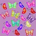 lilac large butterflies layering paper