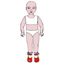 coloured in toddler body