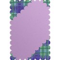  lilac on tartan layering paper