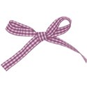 checkered bow pink