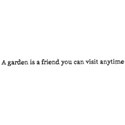 word garden is friend