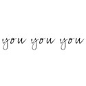 you you you