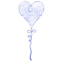 blue heart balloon