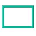 7x5 teal bevel