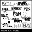 Birthday Fun Word Art