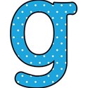 g - Blue polka dot