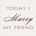 Today I Marry My Friend