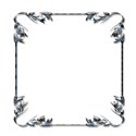 Blue square frame 1b