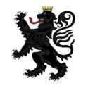 Lion rampant crowned black