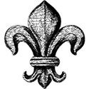 Fleur de lis pitted