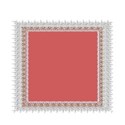 silver lace square frame