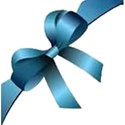 blue bow