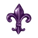 Fleur de lys purple tone