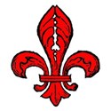 Fleur de lis red