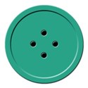 flat teal button