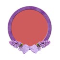 circle frame purple