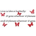 love is like a butterfly