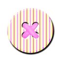 striped button