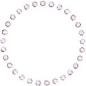 gem circle pink