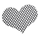 fishnet heart