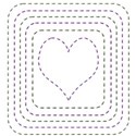 stitched heart decoration