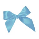 tied bow blue