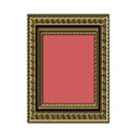 Rectangular Gold Burgundy 1